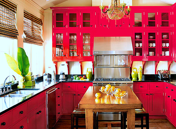 red-kitchen-interior-design-color